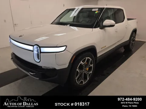White 2023 Rivian R1T Adventure NAV,CAM,PANO,CLMT STS,BLIND SPOT,22" WLS for sale in Plano, TX