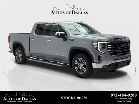 Gray 2024 GMC Sierra 1500 SLT CAM,HTD STS,BLIND SPOT,LANE ASST,18" WLS for sale in Plano, TX