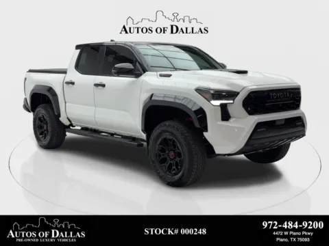 White 2024 Toyota Tacoma Hybrid Trailhunter NAV,CAM,SUNROOF,CLMT STS,HEADS UP for sale in Plano, TX