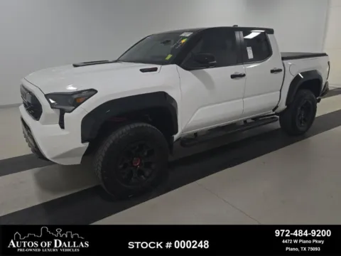 White 2024 Toyota Tacoma Hybrid Trailhunter NAV,CAM,SUNROOF,CLMT STS,HEADS UP for sale in Plano, TX