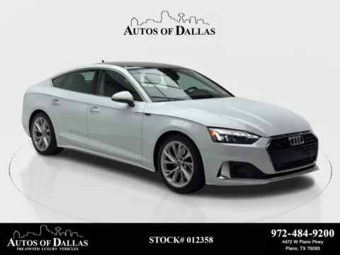 White 2023 Audi A5 Sportback Premium CAM,PANO,HTD STS,BLIND SPOT,18" WLS for sale in Plano, TX