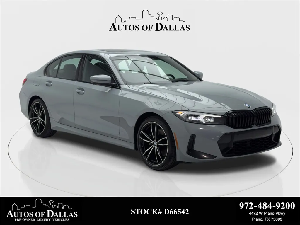Gray 2023 BMW 3 Series 330i xDrive M SPORT,NAV,CAM,SUNROOF,HEADS UP for sale in Plano, TX