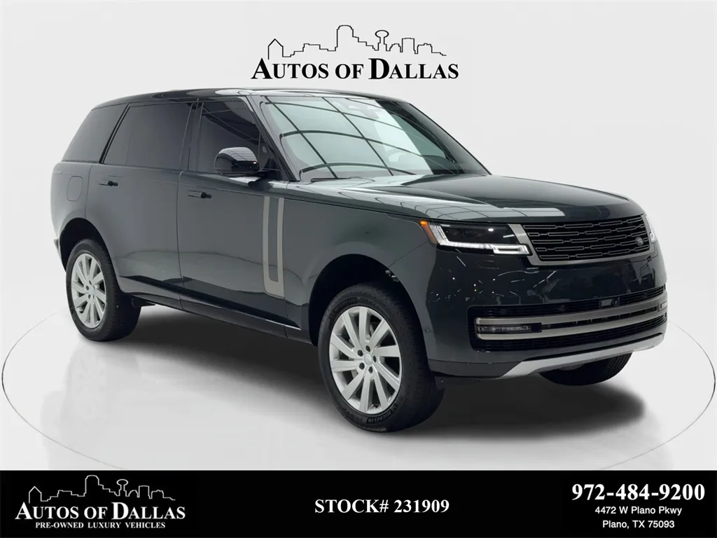 Gray 2024 Land Rover Range Rover SE LWB NAV,CAM,PANO,CLMT STS,3RD ROW STS for sale in Plano, TX