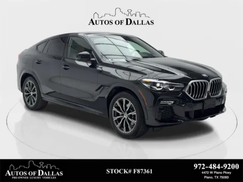 Black 2021 BMW X6 xDrive40i M SPORT,NAV,CAM,PANO,HTD STS,BLIND SPOT for sale in Plano, TX