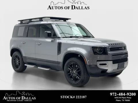 Gray 2023 Land Rover Defender 110 SE NAV,CAM,PANO,HTD STS,BLIND SPOT,20" WLS for sale in Plano, TX