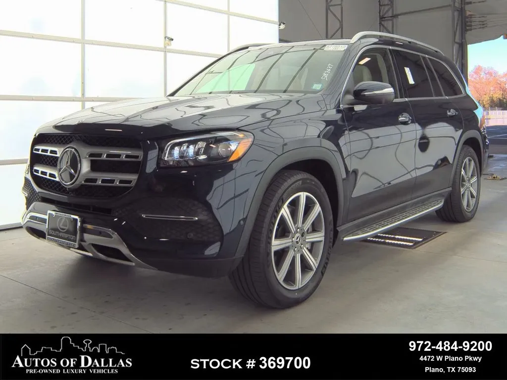 Black 2021 Mercedes-Benz GLS 450 NAV,CAM,PANO,HTD STS,BLIND SPOT,3RD ROW for sale in Plano, TX