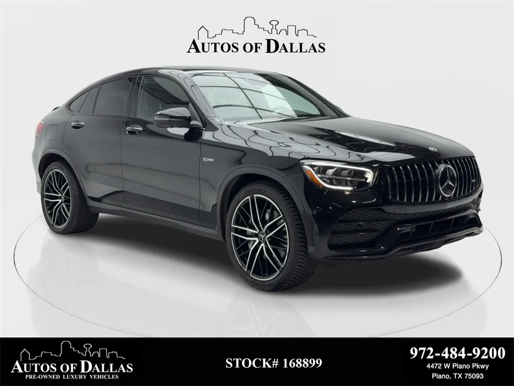 Black 2023 Mercedes-Benz GLC 43 AMG Coupe NIGHT PKG,NAV,CAM,PANO,BLIND SPOT for sale in Plano, TX