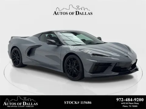 Gray 2024 Chevrolet Corvette Stingray CAM,PARK ASST,20" WLS,LED LIGHTS for sale in Plano, TX