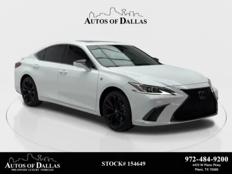White 2023 Lexus ES 350 F Sport NAV,CAM,SUNROOF,CLMT STS,BLIND SPOT for sale in Plano, TX