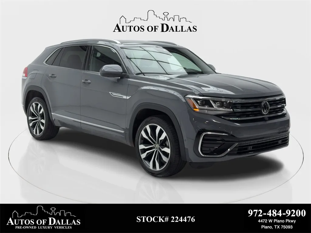 Gray 2023 Volkswagen Atlas Cross Sport 3.6L V6 SEL Premium R-Line NAV,CAM,PANO,BLIND SPOT for sale in Plano, TX