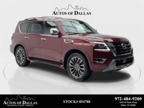Photos of 2024 Nissan Armada Platinum NAV,CAM,SUNROOF,HTD STS,BLIND SPOT,3RD RO for sale in Plano, TX at Autos of Dallas - Plano