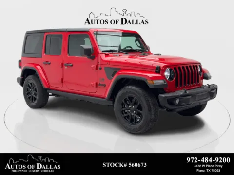 Red 2023 Jeep Wrangler NAV,CAM,PARK ASST,KEY-GO,17' WHLS for sale in Plano, TX