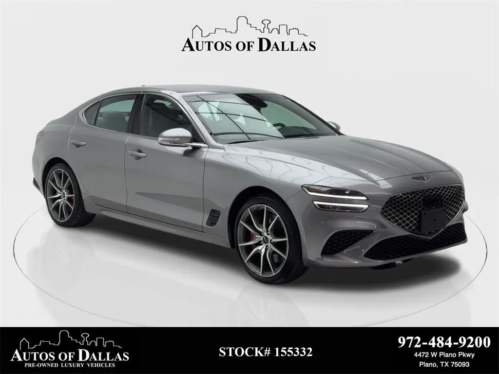 Silver 2025 Genesis G70 2.5T NAV,CAM,HTD STS,BLIND SPOT,19" WLS for sale in Plano, TX