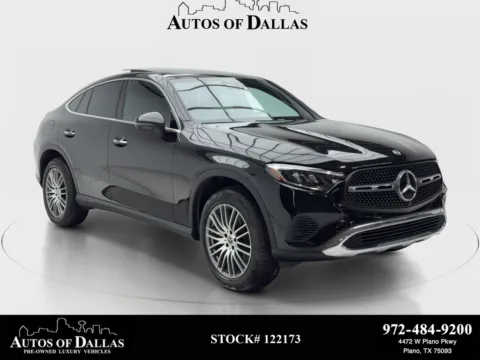 Black 2024 Mercedes-Benz GLC 300 Coupe NAV,CAM,PANO,HTD STS,BLIND SPOT for sale in Plano, TX
