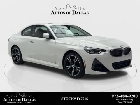 White 2025 BMW 2 Series 230i xDrive M SPORT,NAV,CAM,SUNROOF,BLIND SPOT for sale in Plano, TX