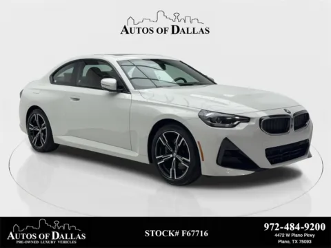 White 2025 BMW 2 Series 230i xDrive M SPORT,NAV,CAM,SUNROOF,BLIND SPOT for sale in Plano, TX