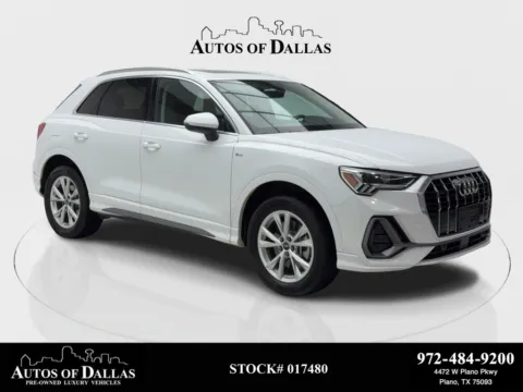 White 2025 Audi Q3 Premium CAM,PANO,HTD STS,BLIND SPOT,18" WLS for sale in Plano, TX