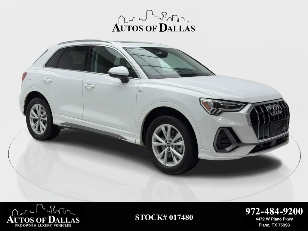 White 2025 Audi Q3 Premium CAM,PANO,HTD STS,BLIND SPOT,18" WLS for sale in Plano, TX