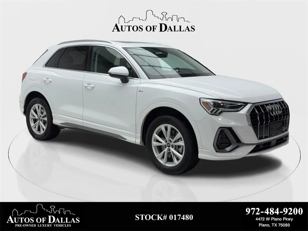 White 2025 Audi Q3 Premium CAM,PANO,HTD STS,BLIND SPOT,18" WLS for sale in Plano, TX
