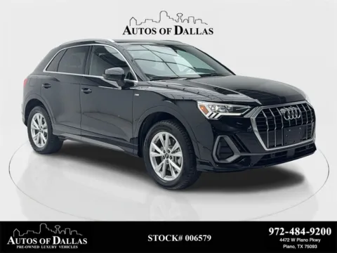 Black 2025 Audi Q3 Premium CAM,PANO,HTD STS,BLIND SPOT,18" WLS for sale in Plano, TX