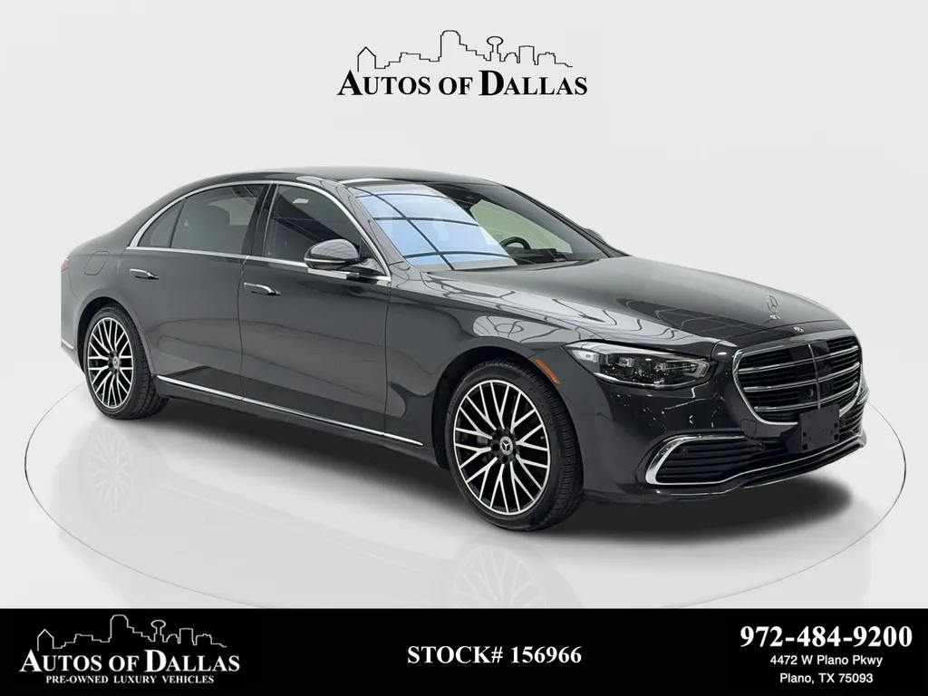 Black 2022 Mercedes-Benz S-Class S 500 NAV,CAM,PANO,CLMT STS,BLIND SPOT,20" WLS for sale in Plano, TX