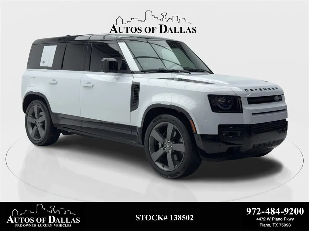 Gray 2023 Land Rover Defender 110 V8 NAV,CAM,PANO,CLMT STS,HEADS UP,22" WLS for sale in Plano, TX