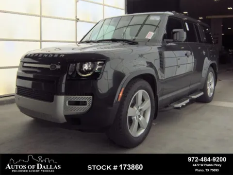 Gray 2023 Land Rover Defender 130 First Edition NAV,CAM,PANO,HTD STS,BLIND SPOT for sale in Plano, TX