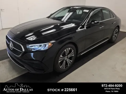 Black 2026 Mercedes-Benz E-Class E 350 NAV,CAM,PANO,HTD STS,BLIND SPOT for sale in Plano, TX