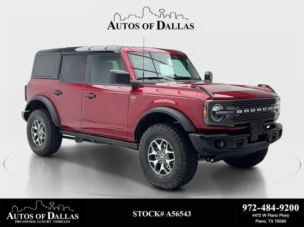 Red 2025 Ford Bronco Badlands NAV,CAM,HTD STS,BLIND SPOT,17" WLS for sale in Plano, TX