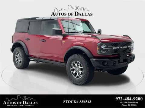 Red 2025 Ford Bronco Badlands NAV,CAM,HTD STS,BLIND SPOT,17" WLS for sale in Plano, TX