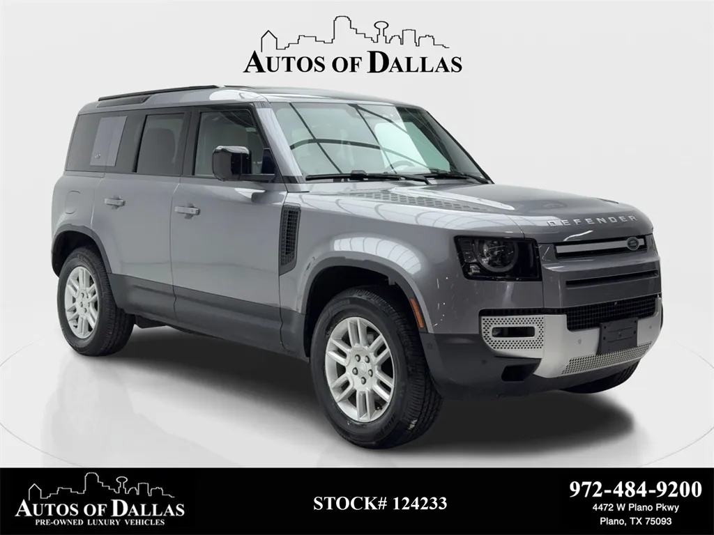 Gray 2023 Land Rover Defender 110 S NAV,CAM,PANO,HTD STS,BLIND SPOT,20" WLS for sale in Plano, TX