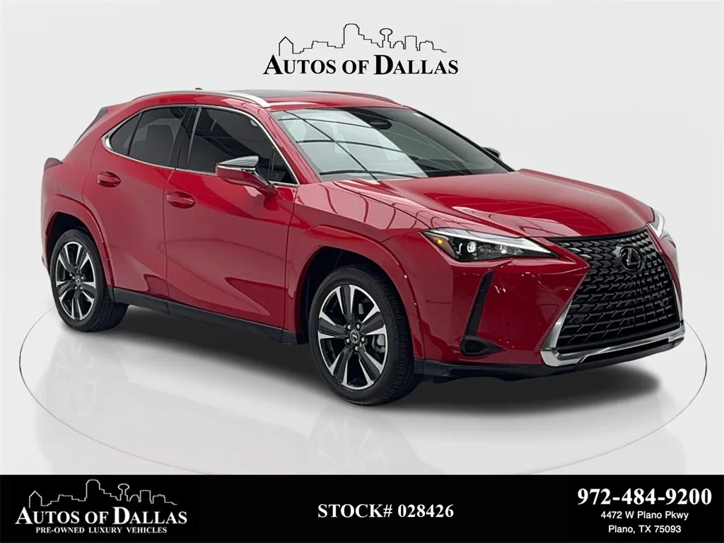 Red 2025 Lexus UX 300h Premium CAM,SUNROOF,CLMT STS,BLIND SPOT for sale in Plano, TX