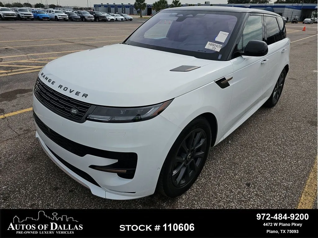 White 2023 Land Rover Range Rover Sport SE Dynamic NAV,CAM,PANO,CLMT STS,HEADS UP for sale in Plano, TX