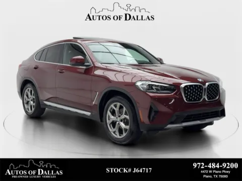 Red 2022 BMW X4 xDrive30i X LINE,NAV,CAM,PANO,HTD STS,BLIND SPOT for sale in Plano, TX