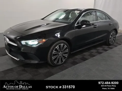 Black 2023 Mercedes-Benz CLA 250 NAV,CAM,PANO,HTD STS,BLIND SPOT for sale in Plano, TX