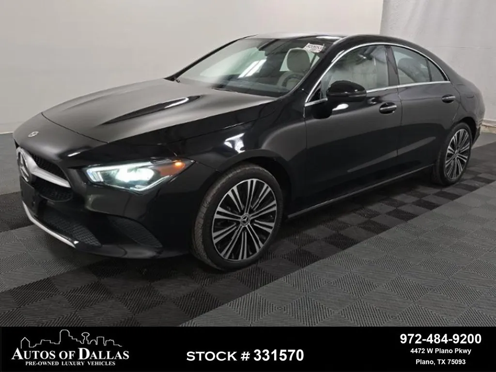 Black 2023 Mercedes-Benz CLA 250 NAV,CAM,PANO,HTD STS,BLIND SPOT for sale in Plano, TX