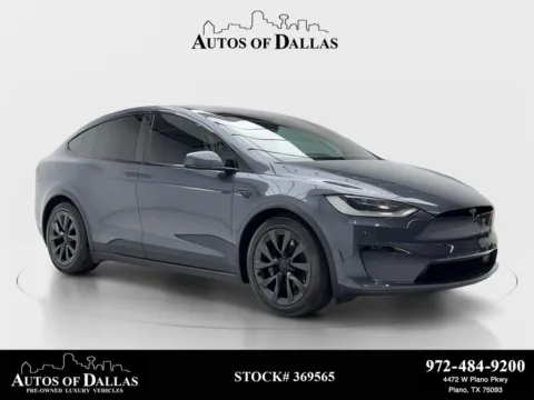 Gray 2023 Tesla Model X NAV,CAM,PANO,CLMT STS,BLIND SPOT,20" WLS for sale in Plano, TX