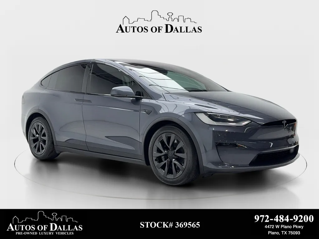 Gray 2023 Tesla Model X NAV,CAM,PANO,CLMT STS,BLIND SPOT,20" WLS for sale in Plano, TX