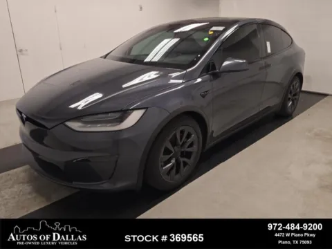 Gray 2023 Tesla Model X NAV,CAM,PANO,CLMT STS,BLIND SPOT,20" WLS for sale in Plano, TX