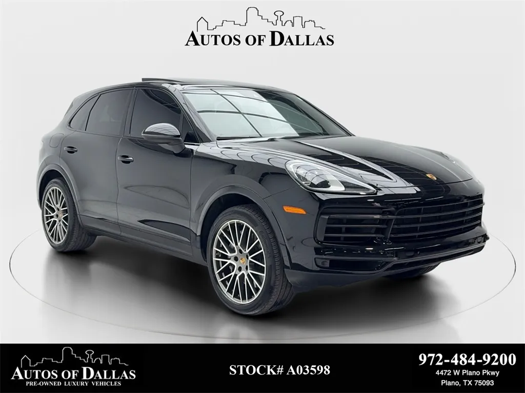 Black 2023 Porsche Cayenne Platinum Edition NAV,CAM,PANO,HTD STS,BLIND SPOT,2 for sale in Plano, TX