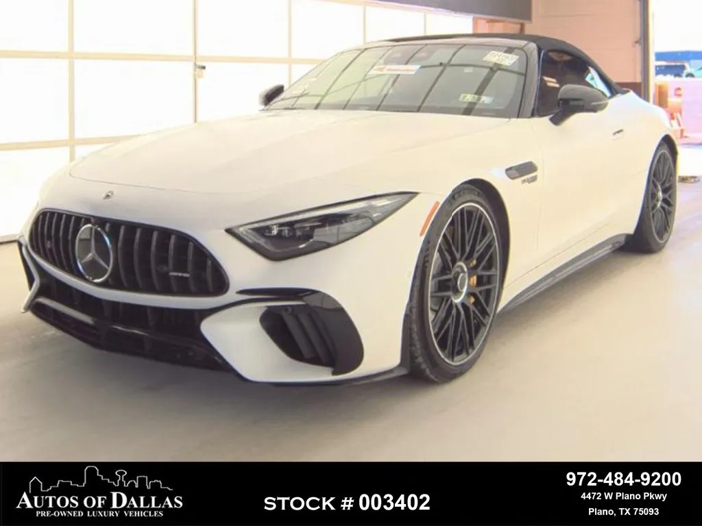 Black 2022 Mercedes-Benz SL-Class SL 63 AMG AMG NIGHT PKG,NAV,CAM,HEADS UP for sale in Plano, TX
