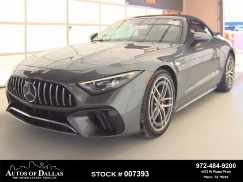 Black 2022 Mercedes-Benz SL-Class SL 55 AMG NAV,CAM,CLMT STS,HEADS UP for sale in Plano, TX