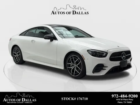 Black 2022 Mercedes-Benz E-Class E 450 Coupe AMG NIGHT PKG,NAV,CAM,PANO,HEADS UP for sale in Plano, TX