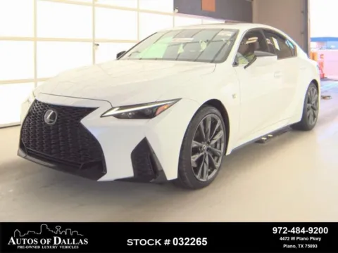 Photos of 2023 Lexus IS 350 F SPORT CAM,SUNROOF,CLMT STS,BLIND SPOT,19" WL for sale in Plano, TX at Autos of Dallas - Plano
