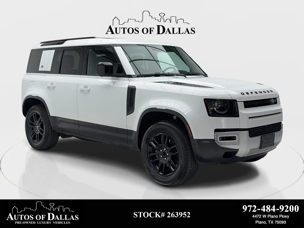 White 2024 Land Rover Defender 110 S NAV,CAM,PANO,HTD STS,BLIND SPOT,20" WLS for sale in Plano, TX