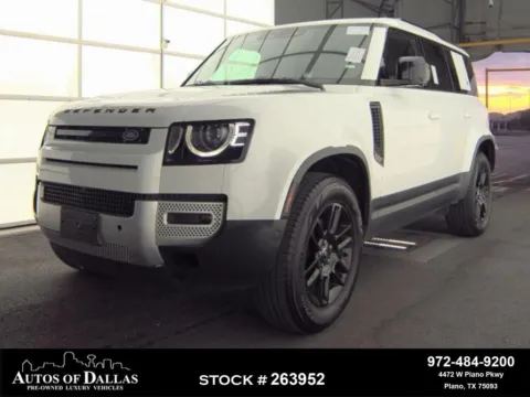 White 2024 Land Rover Defender 110 S NAV,CAM,PANO,HTD STS,BLIND SPOT,20" WLS for sale in Plano, TX