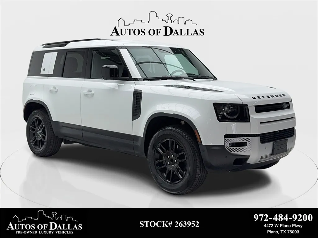 White 2024 Land Rover Defender 110 S NAV,CAM,PANO,HTD STS,BLIND SPOT,20" WLS for sale in Plano, TX