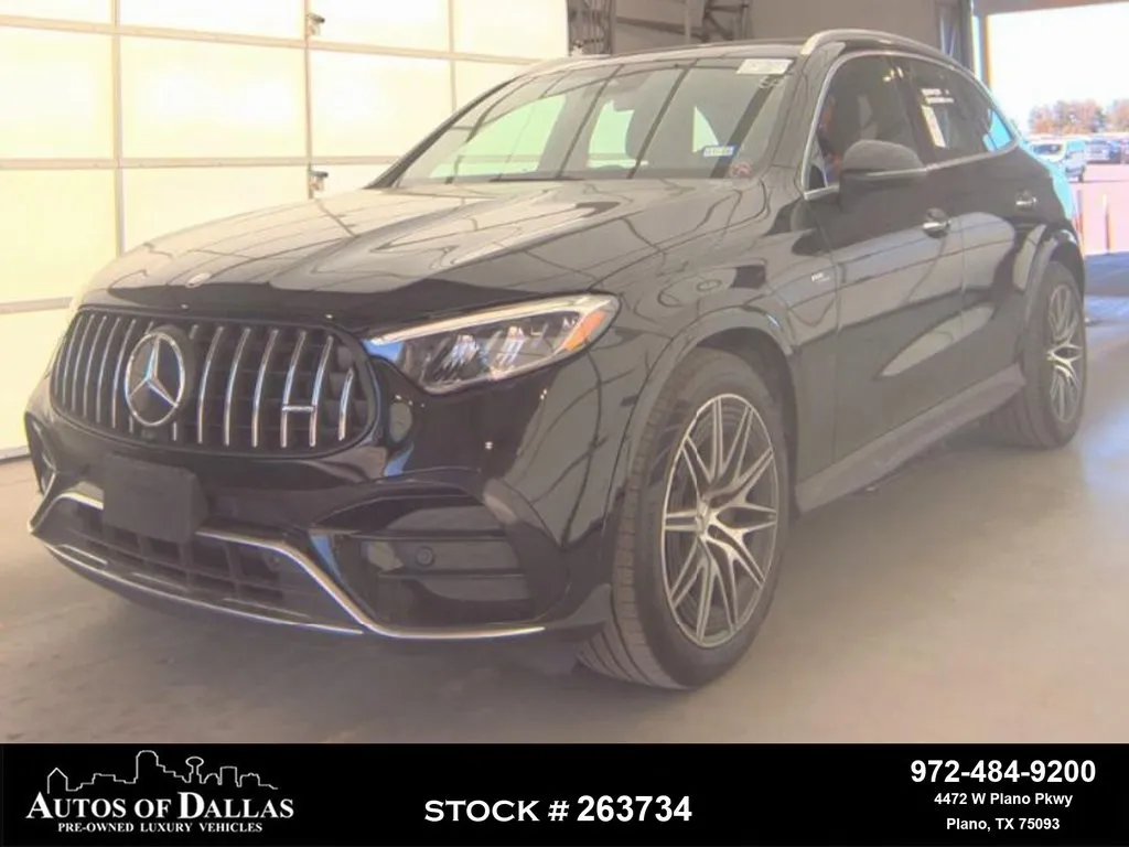 Black 2025 Mercedes-Benz GLC 43 AMG NAV,CAM,PANO,BLIND SPOT,20" WLS for sale in Plano, TX