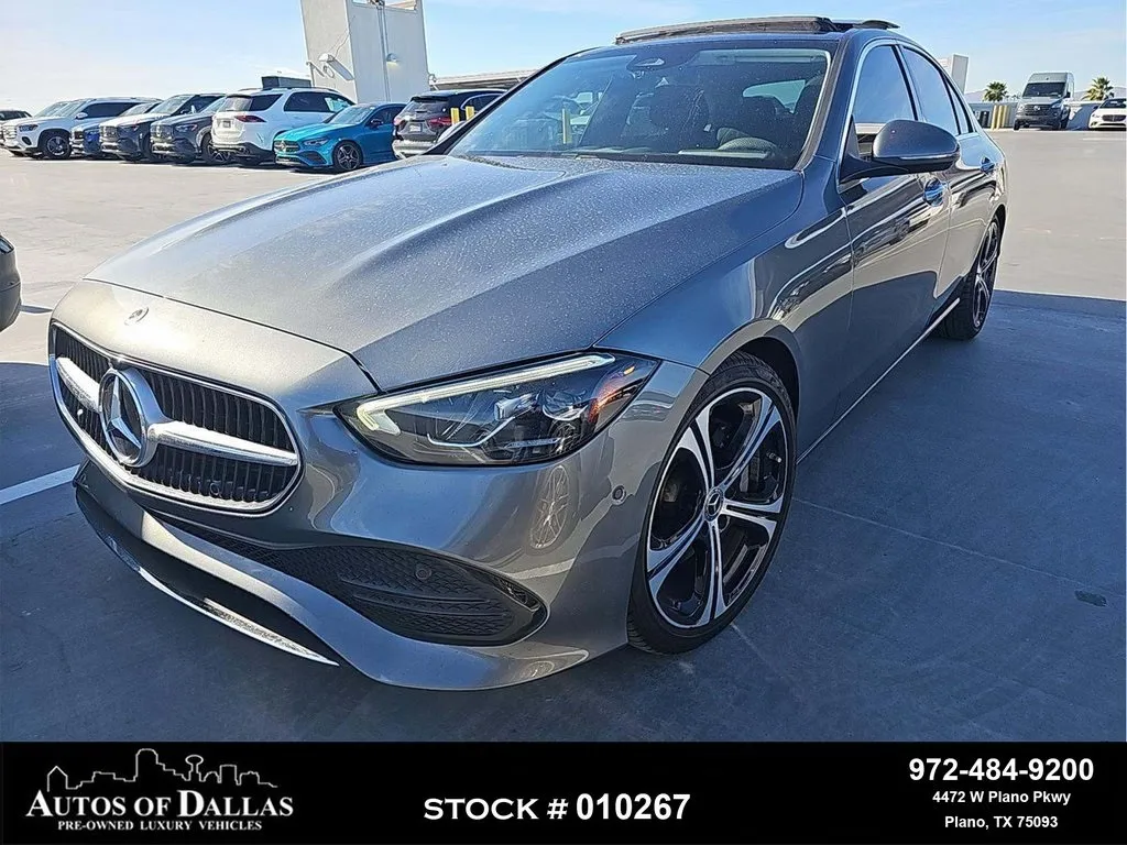 Black 2022 Mercedes-Benz C-Class C 300 NAV,CAM,PANO,HTD STS,BLIND SPOT,19" WLS for sale in Plano, TX