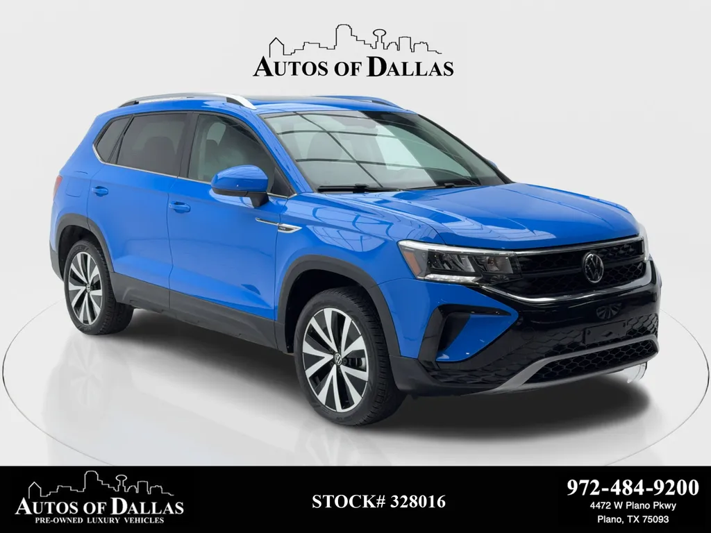 2023 Volkswagen Taos 1.5T SE CAM,PANO,HTD STS,BLIND SPOT,18" WLS for sale in Plano, TX